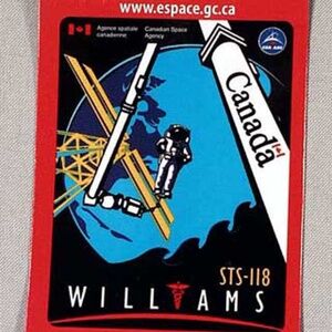 DAVID WILLIAMS 2007 STS-118 FRIDGE MAGNET, OFFICIAL PERSONAL DESIGN, FULL COLOUR